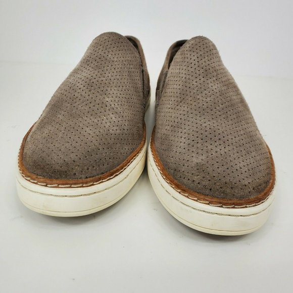 Ugg Womens Adley Perf 1018375 Gray Slip On Sneakers Size 9.5 - Picture 4 of 8